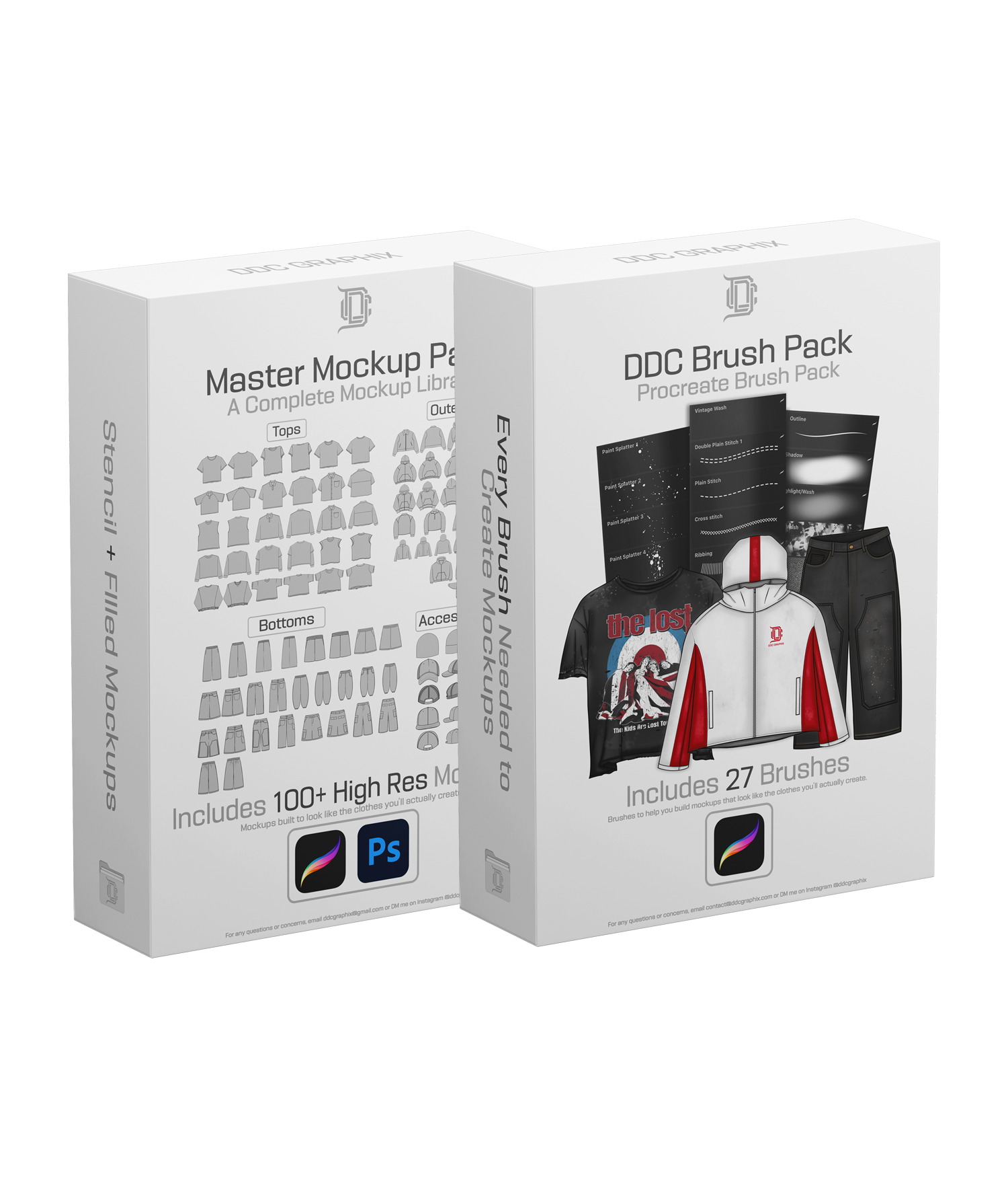 Master Mockup + Brush Bundle