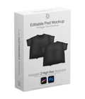 Editable PSD Vintage Tee Mockup
