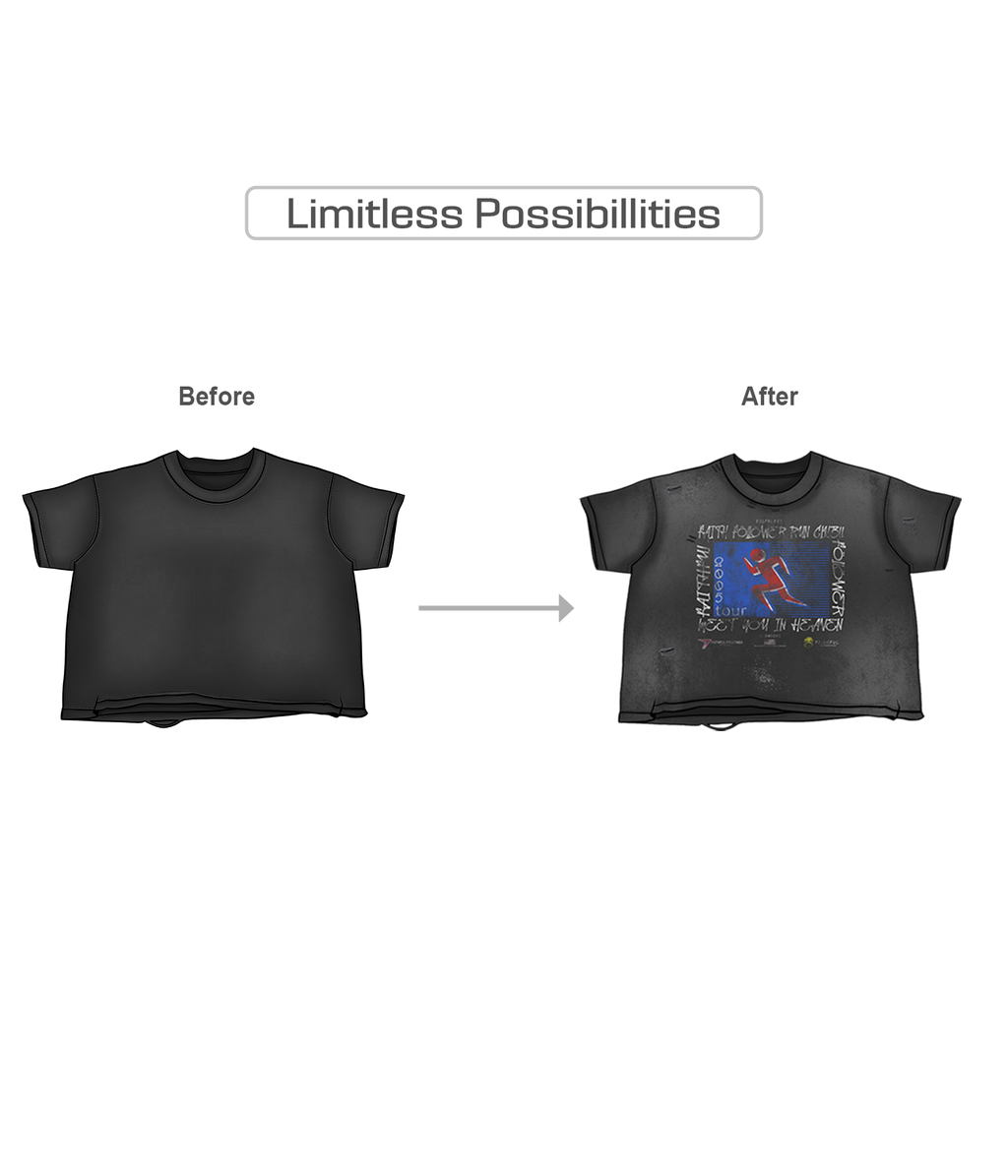 Editable PSD Vintage Tee Mockup