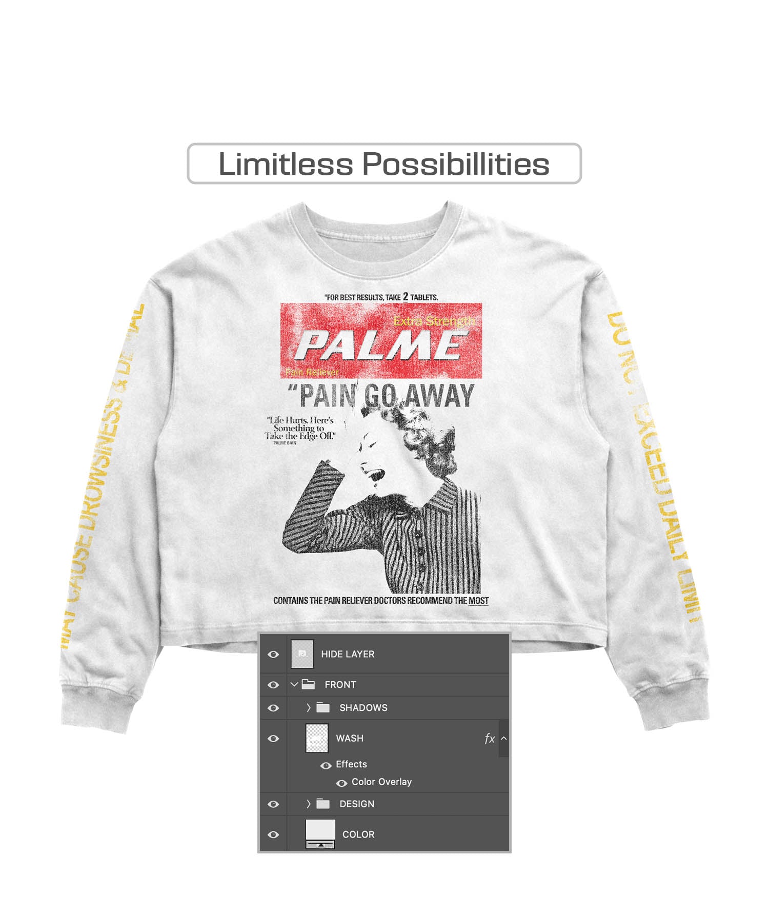 Realistic Long Sleeve Mockup