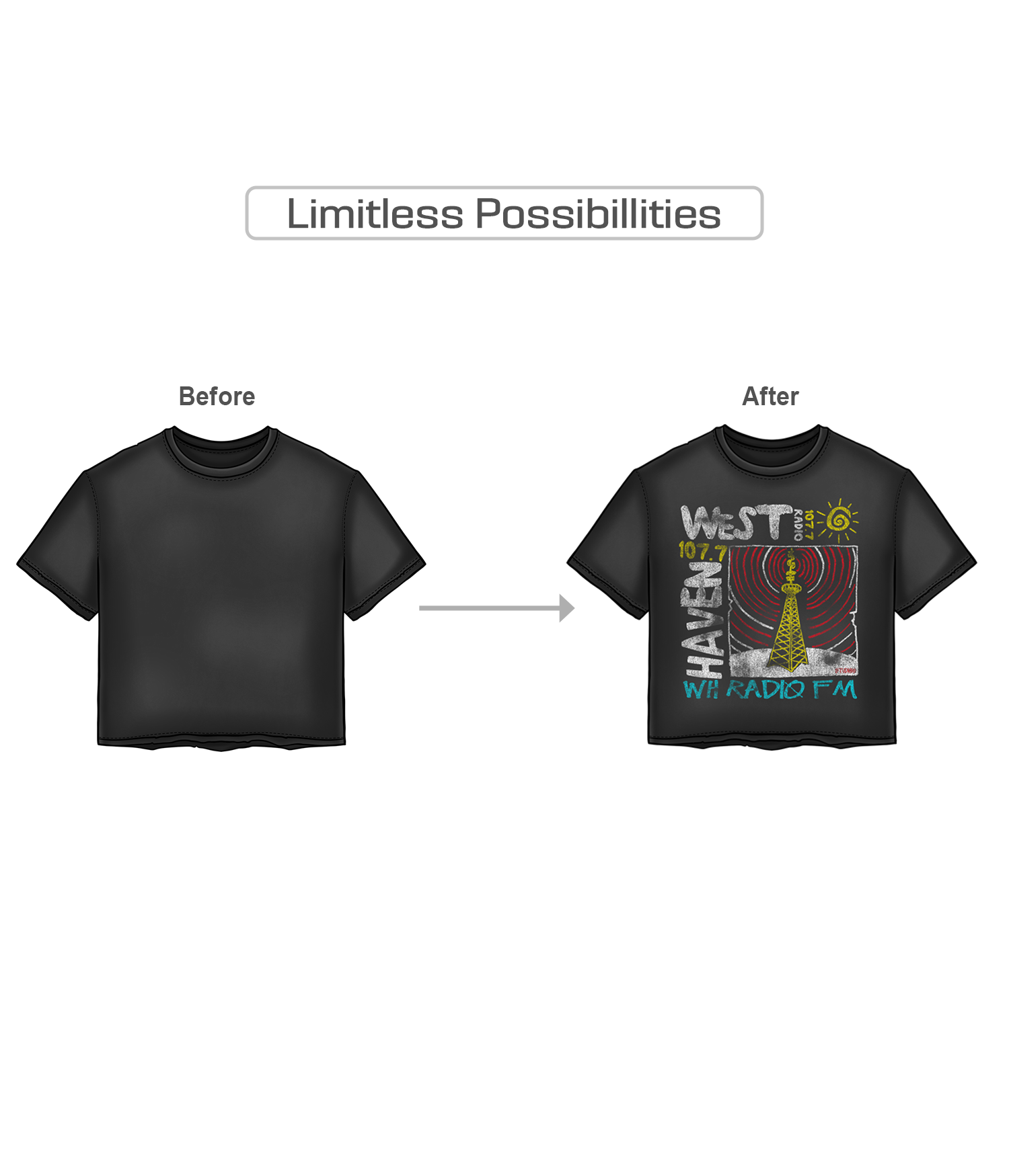 Editable PSD Standard Tee Mockup