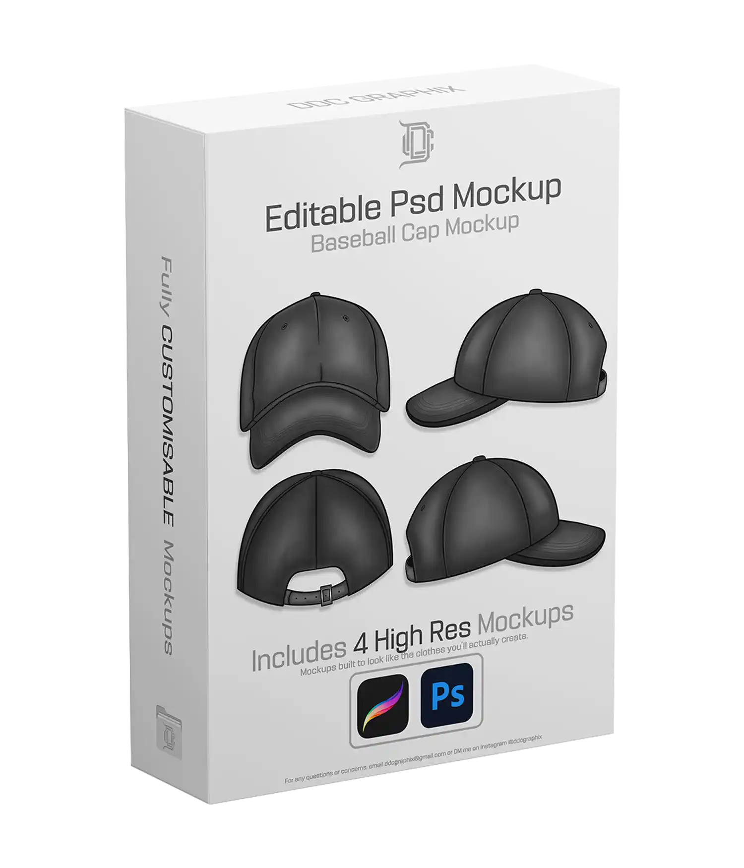 Ddc Editable Psd Mockup Baseball Cap