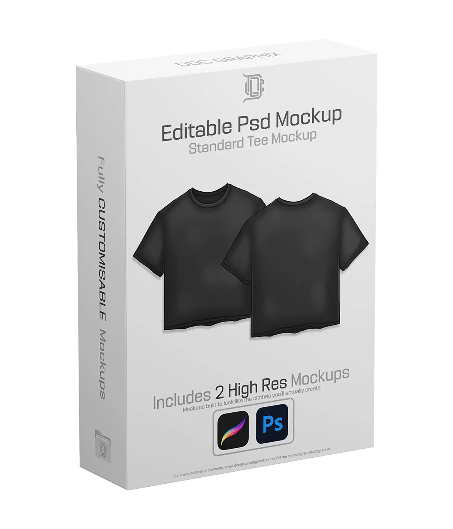 Ddc Editable Psd Mockup Standard Tee
