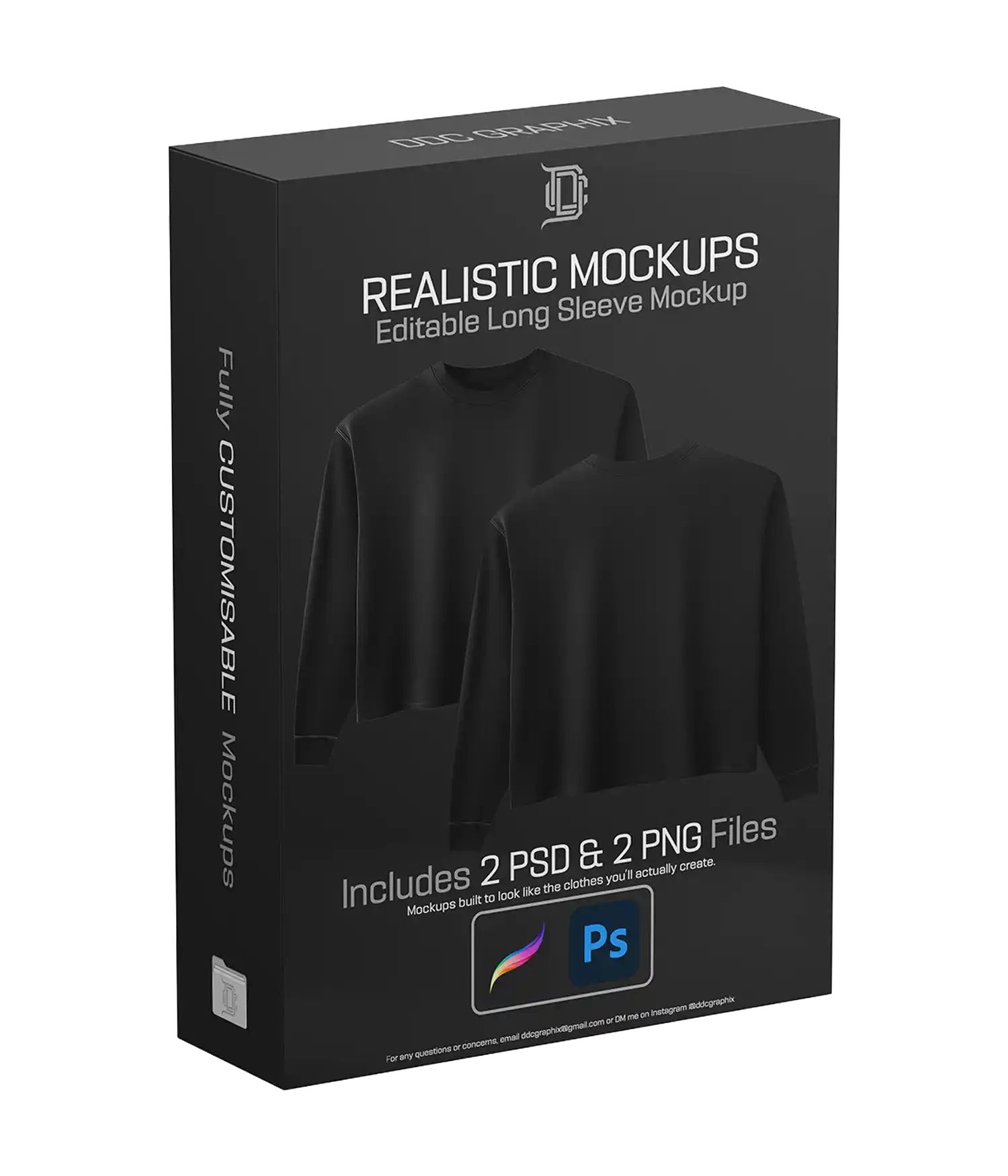 Ddc Realistic Mockup Long Sleeve